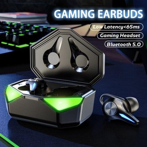 Gaming Headsets TWS Bluetooth Earphone Stereo Sport Waterproof Wireless Headphone Noise Cancelling Gamer Earbuds With Microphone