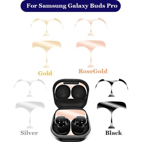 Earphone Case Metal stickers For Samsung Galaxy Buds Pro Metal Dustproof Film Dust Guard Earphone Case Protect Film For Buds Pro