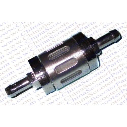 CNC Aluminum Fuel gas Filter Mini Pocket Dirt bike ATV Quad CRF XR Cruiser Chopper Parts Silver