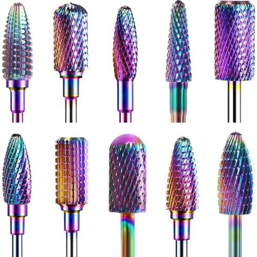 Electric Nail Drill Bit Manicure Machine Milling Cutter Tungsten Carbide Nail Drill Bit Accessory Nail Drill Bits Manicure Tool