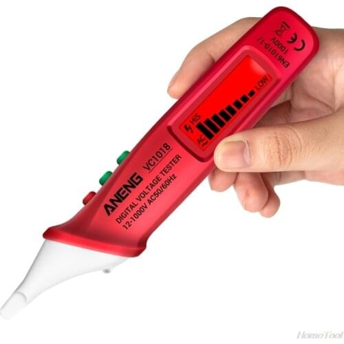 Intelligent Non-contact Pen Alarm AC voltage detector meter Tester Pen Sensor Tester VC1018 M09 21 Dropshipping