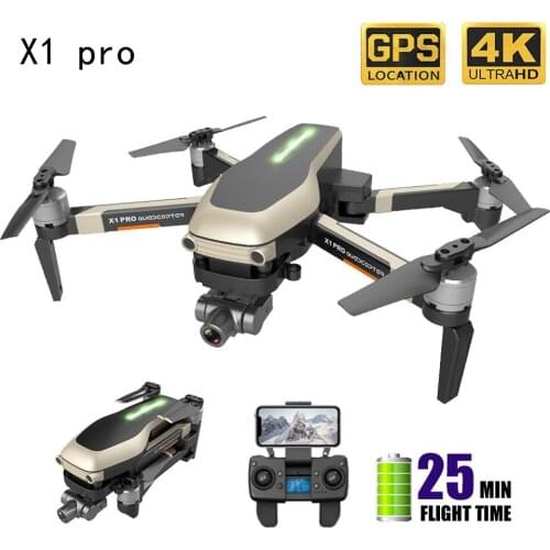 X1 Pro Drone GPS 4K HD 2-Axis Gimbal Camera 5G WIFI FPV RC Quadcopte Brushless Motor 1200m Long Distance VS SG906 PRO