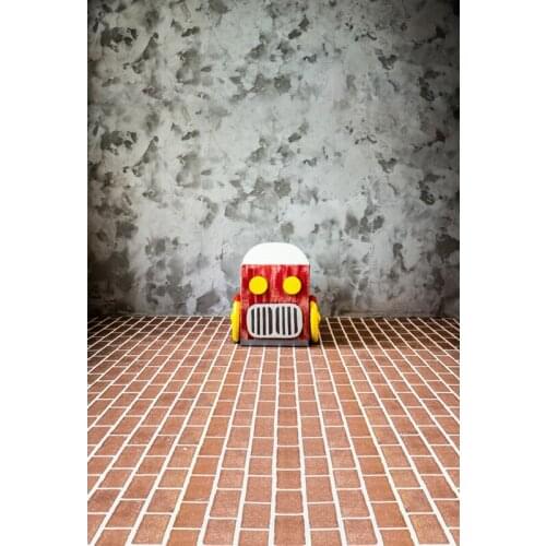 LIFE MAGIC BOX Baby Shower Backdrop Red Floor Tiles Vinyl Wood Floor Background Photography S-2088