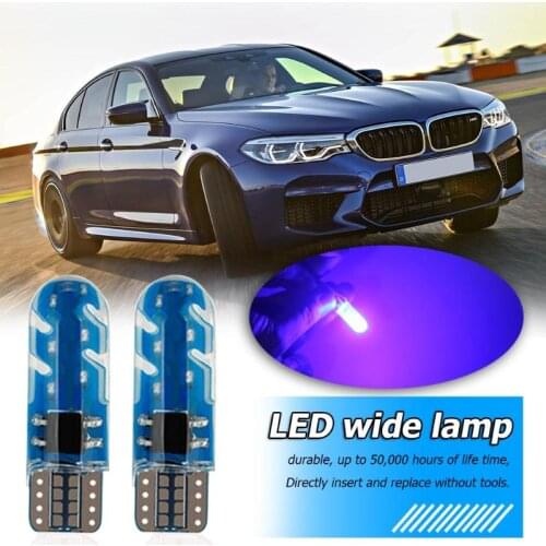 2pcs T10 W5W Strobe Flashing 12SMD LED Bulbs for Car Reverse Instrument Panel Lights Auto Clearance Lamp Bulbs