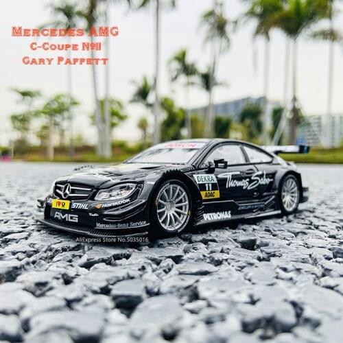 Bburago 1:32 Mercedes AMG NO.11 C-Coupe Gary Paffett WRC DTM WTCC Rally Racing Alloy Model Car model Collecting gifts