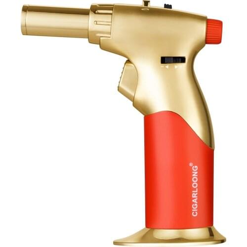 Windproof jet flame cigar lighter gun inflatable adjustable flame CB-0121