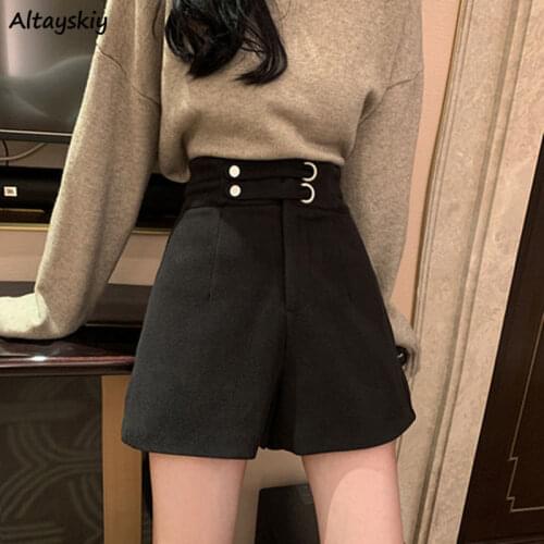 Solid Shorts Women 3 Color Simple Design Clothing New Arrival Stylish Classic Popular Loose Daily Cozy Basic Tender Ulzzang Chic