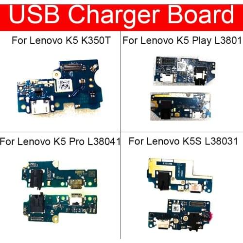 USB Charging Port Board For Lenovo K5 K350T Play L38011 Pro L38041 K5S L38031 Charger Dock Connector Plug Flex Cable