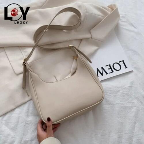 Casual Pu Leather Zipper Shoulder Handbag High Quality Harajuku Mini Shoulder Bag Fashion Simplicity Simple Zipper Crossbody Bag