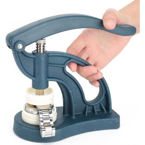 12 Dies Watch Press Closer Spiral Capping Machine Watch Back Cover Pressing Machine Manual Watchmaker Repairing Tool Kit