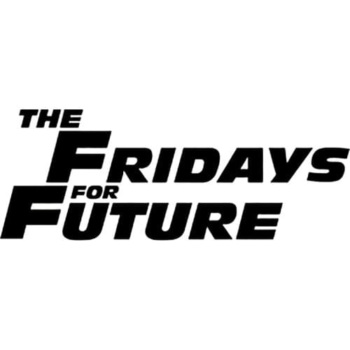 S51962# Various Sizes/Colors Car Stickers Vinyl Decal THE FRIDAYS FOR FUTURE Motorcycle Decorative Accessories Creative