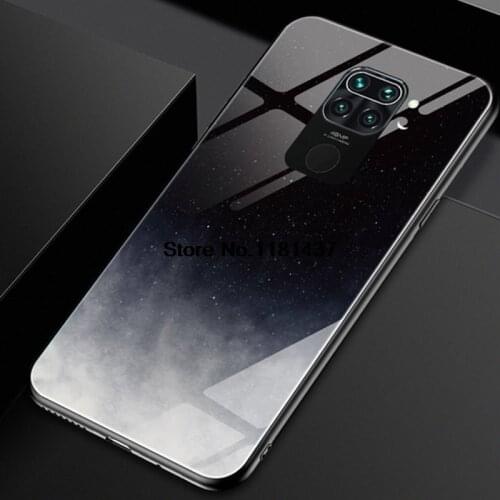 Luxury Tempered Glass Case Covers For Xiaomi Mi10 Pro Note10 Redmi Note 9s 8 7 9 Pro Max 8T note9 Pro 6 5Pro 9S Glass Back Cover