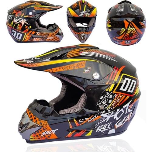 Motocross Casque hors route Casque Moto Capacete Moto Casco Offroad Cartoon Adult Motorcycle Helmet Professional Racing