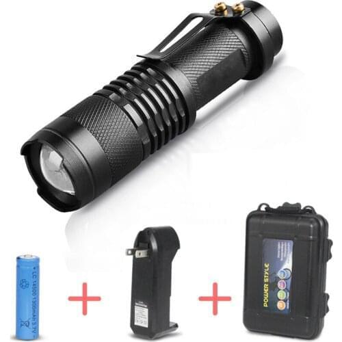 High Power Led Flashlights Rechargeable Tactical Flashlight Torch Light Zoom 3 Modes Camping Lantern Lantern LED Flashlight Mini
