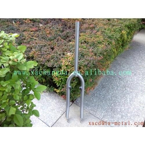 Titanium folding bicycle fork with sand blast finished customized titanium folding bike fork fit for 20 inch wheel Ti fork