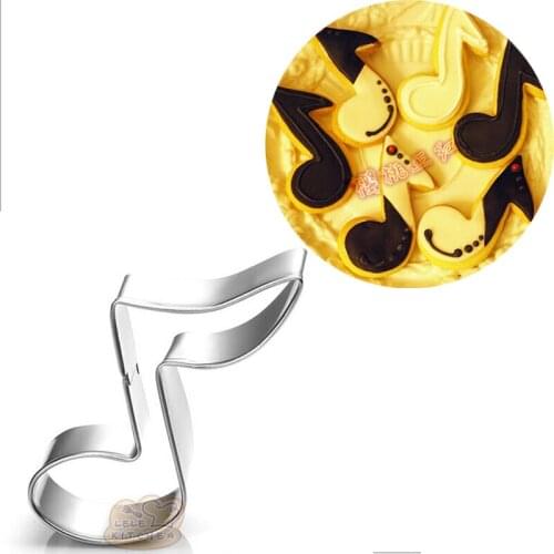 1pcs Music Note Cookies Cutters Molds Metal patisserie reposteria gateau Pastry Biscuit Cupcake Mould Fondant Cake Decor Tools