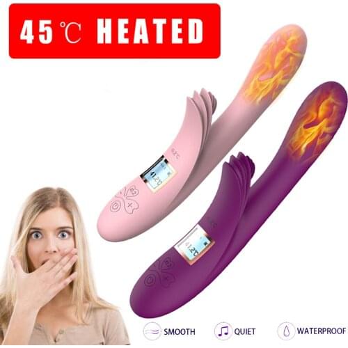 10 Mode 45 Degrees Heated G Spot Vibrator Poweful Vagina Wireless Masturbator Clitoris Bullet Anal Plug Vibe Sex Toys for Woman
