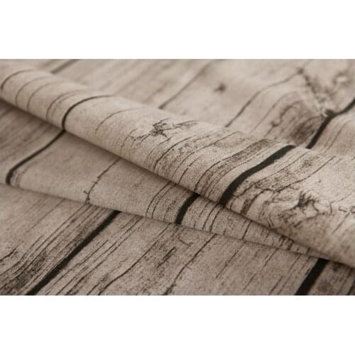 100*145cm retro vintage Upholstery wood pattern cotton linen Fabric by the meter cotton hemp fabric Home textile sewing fabric