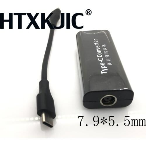 45W USB Type C Adapter Charger Converter Dc Power Jack Connector for Laptop Mobile Phones 7.9*5.5mm Female to USB Type C Adaptor