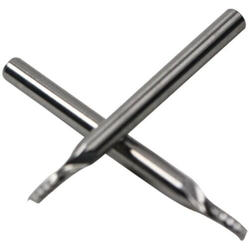 5pcs3.175*2.0*6mm Single Flute CNC Milling Tool, Engraving Cutters, Wood Carving Bits, Drill Blade for Cutting MDF, Acrylic