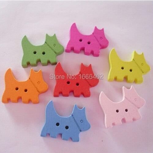 50pcs Butterfly Shape Buttons 2 Holes Wooden Buttons Sewing Buttons Craft Scrapbooking Clothing Accessories