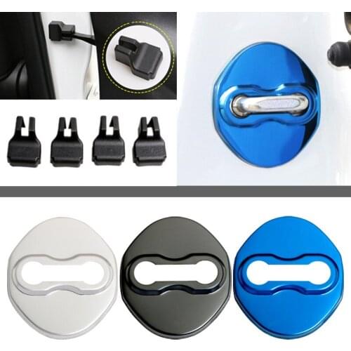 Car-Styling Door lock Cover Car Emblem Fit For Mitsubishi Lancer 10 RalliArt asx lancer outlander pajero Car Accessories