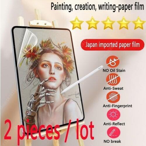 Paper Protector Like Film Matte PET Anti Glare Painting For 2020 iPad Air 4 10.9 10.2 9.7 10.5 Air 3 pro11 12.9 inch mini Screen