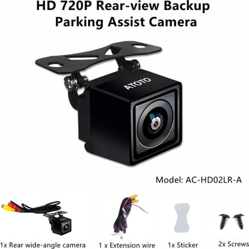 ATOTO AC-HD02LR(A) 720P Rearview Camera with Live Rearview（This model supports selling areas other than North America