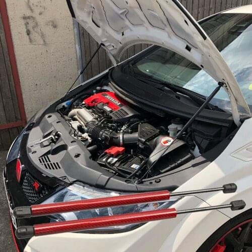 Gas Struts for Honda Civic Type R (FK2) 2015-2017 Front Hood Bonnet Damper Modify carbon fiber Shock Lift Supports