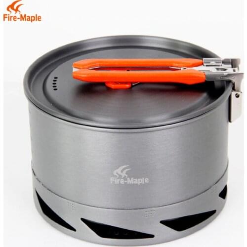 Fire Maple K2 Heat Exchanger Pot Outdoor Camping Cooking Picnic Cookware Pan 338g 1.5L Free Shipping