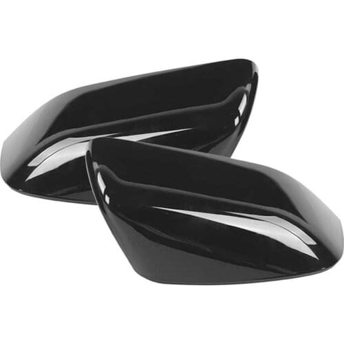 2pcs Left+Right Rearview Mirror Cover Glossy Black Fit for Land Rover Range Rover Sport/LR2/LR4 2010 2011 2012 2013 2014
