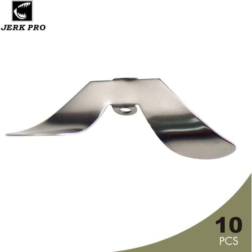 JERK PRO 10PCS Buzzer Spinner Blades Stainless Steel Chopper Prop Topwater Fishing Lure Propeller Angler’s Tackle Craft