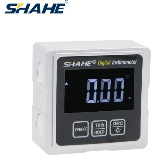 SHAHE Magnetic Digital Level Electronic Angle Finder Protractor Inclinometer Bevel Gauge With 3-side magnets backlight