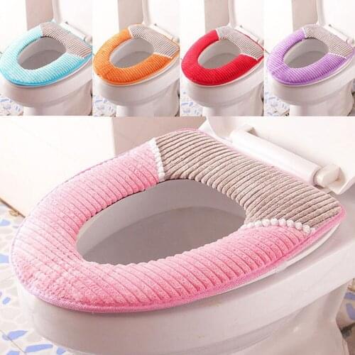 Bathroom Toilet Seat Washable Soft Warmer Mat Cover Pad Cushion For Bathroom Hot Sale 43cm*35cm Toilet Seat Cover 10150B
