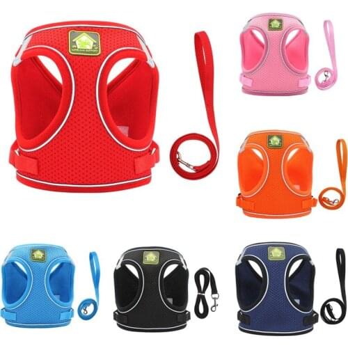 Pet chest harness, vest-style mesh breathable dog harness, Suitable for Chihuahua Bulldog small and medium-sized dog harness