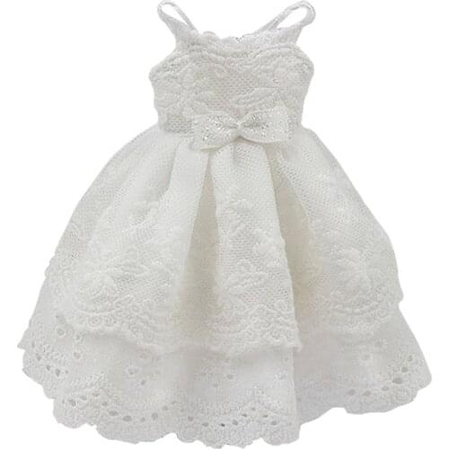 Outfits for Blyth doll white dress suit for 1/6 BJD azone S ob24 anime girl