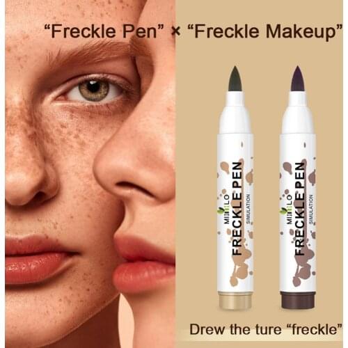 Natural Lifelike Freckle Pen Concealer Dot Spot Pen Waterproof Easy To Color No Makeup Face Make Up Brown Freckles Pen