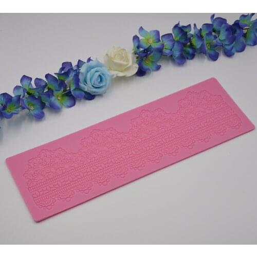 Food Grade Lace Mat Silicone Mold Sugar Craft Fondant Cake Decoration Tools