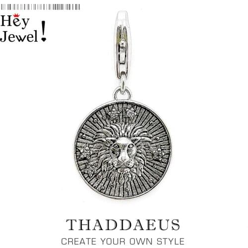 Charms Number Zodiac Sign Leo Pendant Fit Original Bracelet Pendant Authentic Top Quality Real 925 Sterling Silver Jewelry Gift