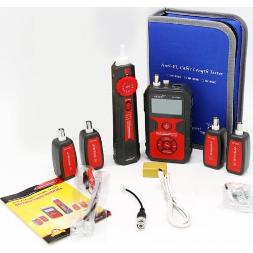 NF-858C Cable Line Locator RJ11 RJ45 BNC Portable Wire Finder Cable Tester Wire Measuring Instrument For Network Cable Testing