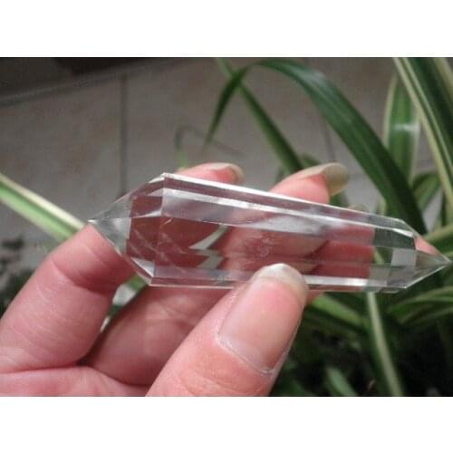 Stunning NATURAL VOGEL water CLEAR QUARTZ CRYSTAL 12 sided DT WAND POINT