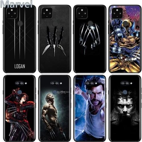 Wolverine Marvel For Google Pixel 5 5A 4 4A XL Shell For LG Q60 V60 V50 V50S V40 V35 V30 5G Black Soft Phone Case