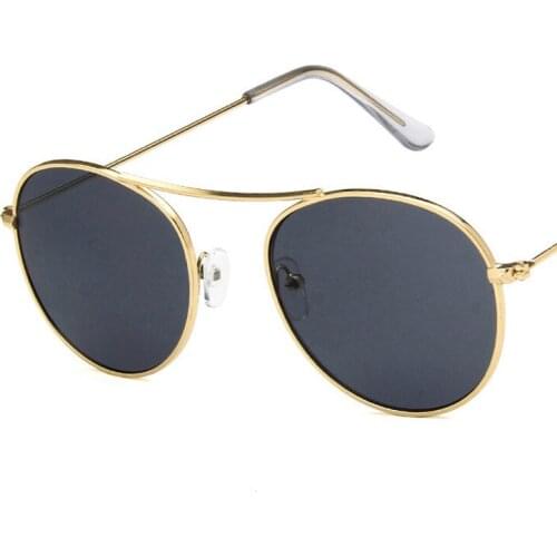 Round Frame Women Men Sunglasses Blue Pink Lens UV400 Eye Protection Girl Sexy Ladies Fashion Outdoor Eyewear