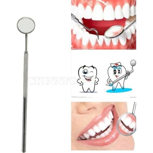 200Pcs/Lot Dental Mirror Tool Dentist Mirror for teeth cleaning Inspection Mirror Handle