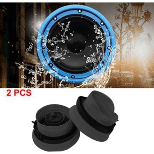 2Pcs 6.5 Inch Universal Car Silicone Waterproof Speaker Pad Silicone Speaker Sound Insulation And Heat Insulation Gasket