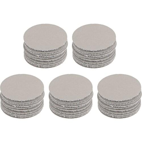 Uxcell 50 Pcs 1-Inch Hook and Loop Sanding Disc Wet / Dry Silicon Carbide 4000 Grit for Polishing Furniture, Wood, Metal