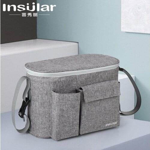 Waterproof Insulation Stroller Bag Shoulder Crossbody Portable Mother and Baby Go out Stain-Resistant Large Capacity Mummy