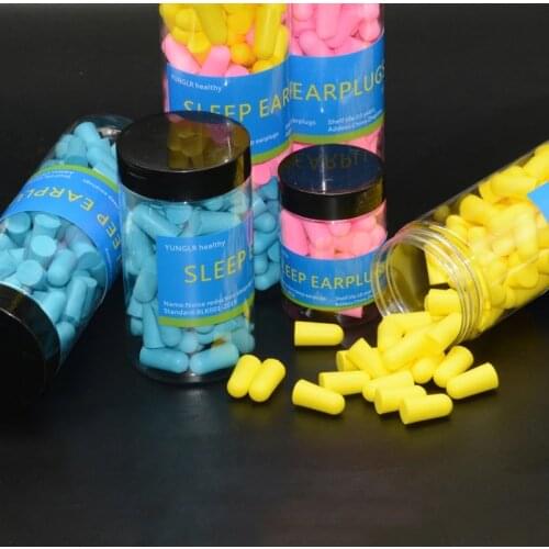 Earplugs Noise Reduction Sleep Foam Plug Canceling Music Anti Reusable For Snoring Earplug Sound Insulation Sleeping Ear Plugs
