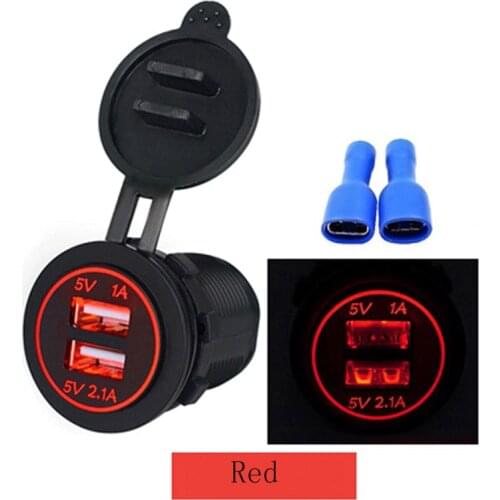2 In 1& Detachable 12V/24V 200W Cigarette Lighter Socket Dual Touch QC3.0 Car Charger Suitable For Car,Motorcycle,Bus,GPS,Dash