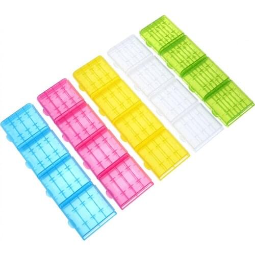 20pcs/lot Powerlion Hard Plastic Battery Case Holder Storage Box for AA AAA Battery